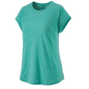 Patagonia Ridge Flow Moisture Wicking Running T Shirt Size M